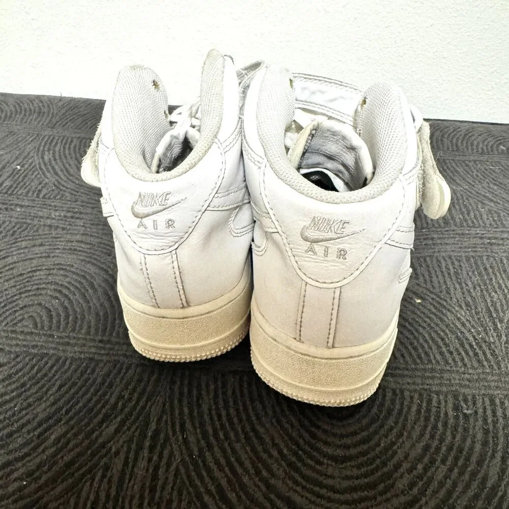Nike Air Force 1 Mid White, Youth 7Y / Women's 8.5